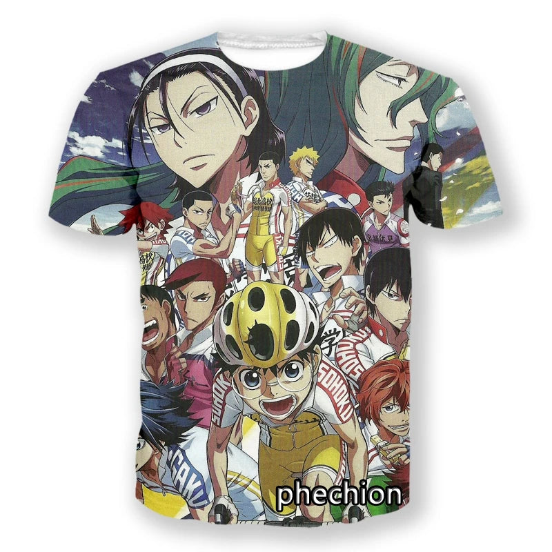 Yowamushi Pedal : Break 3D Print Short Sleeve Casual T-Shirt Sport