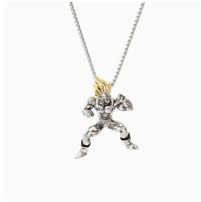 Dragon Ball Z: Super Saiyan Son Goku Alloy Electroplate Necklace Personality Jewelry Pendant Hip Hop Sweater Chain Comic