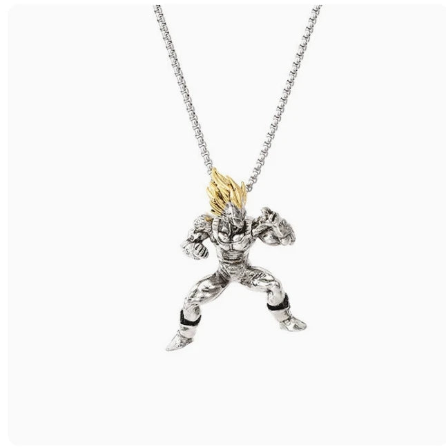 Dragon Ball Z: Super Saiyan Son Goku Alloy Electroplate Necklace Personality Jewelry Pendant Hip Hop Sweater Chain Comic