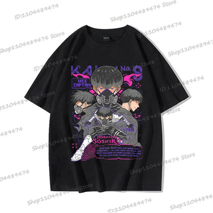 Kaiju No 8: Graphic T Shirt Casual Fashion Short Sleeve Cotton Shirt Soshiro Hoshina Funny Men Women Manga Tshirt