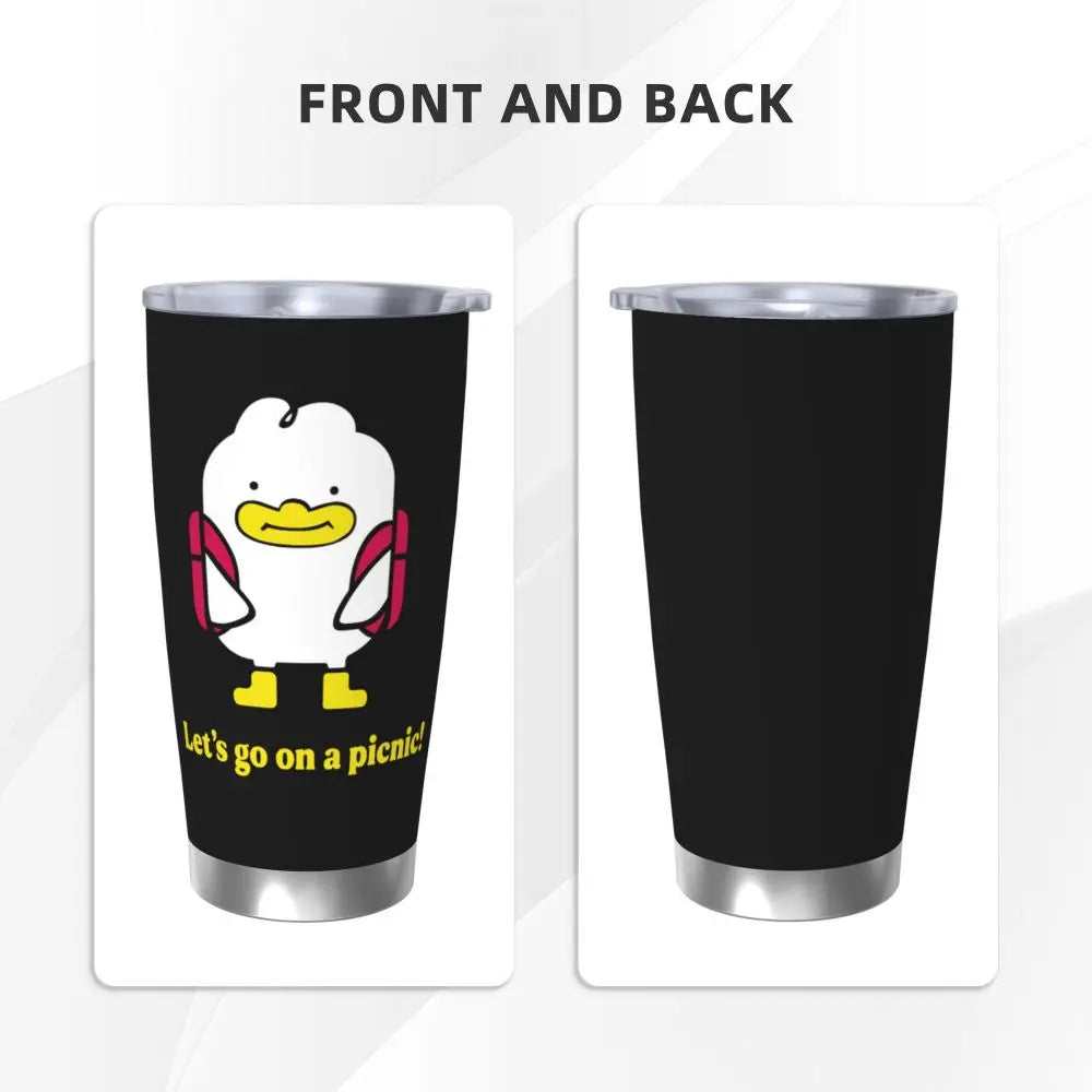 KPop Demon Hunters - Derpy  Insulated Tumbler with Lid Vacuum Thermal Mug Outdoor Travel Car Bottle Cup, 20oz