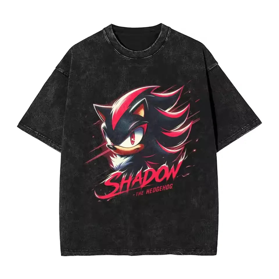 Sonic the Hedgehog: Shadow Cotton High Quality t shirt designer men t-shirts y2k streetwear manga unisex clothes