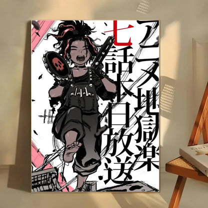 Hell's Paradise: Classic anime  Poster  Self-adhesive Art Waterproof Paper Sticker Coffee House Bar Room Wall Decor