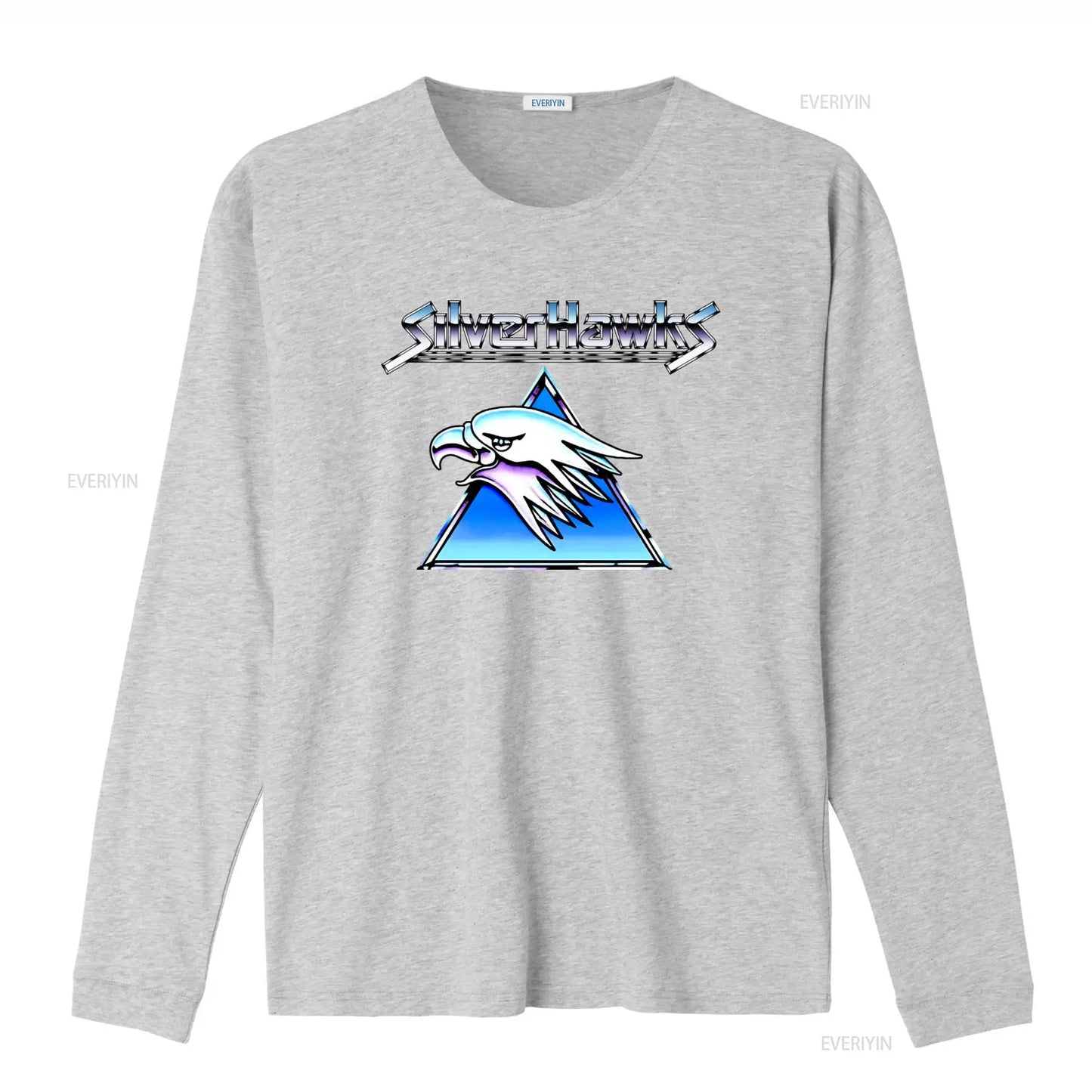 Silverhawks: Logo T Shirt Retro Design High Quality Print Comfortable Fabric vintage Washed Top For Everyday Wear streetwear