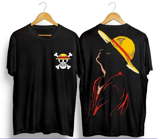 One Piece: Luffy T-shirts High-quality Streetwear Short-sleeved T-shirts for Both Men and Women 2026 New Summer
