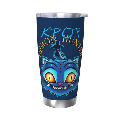 KPop Demon Hunters - Derpy  Insulated Tumbler with Lid Vacuum Thermal Mug Outdoor Travel Car Bottle Cup, 20oz