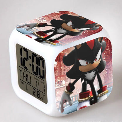 Sonic the Hedgehog: Alarm Clock Creative 8x8x8cm LED Cube with Light Display Time Week Month