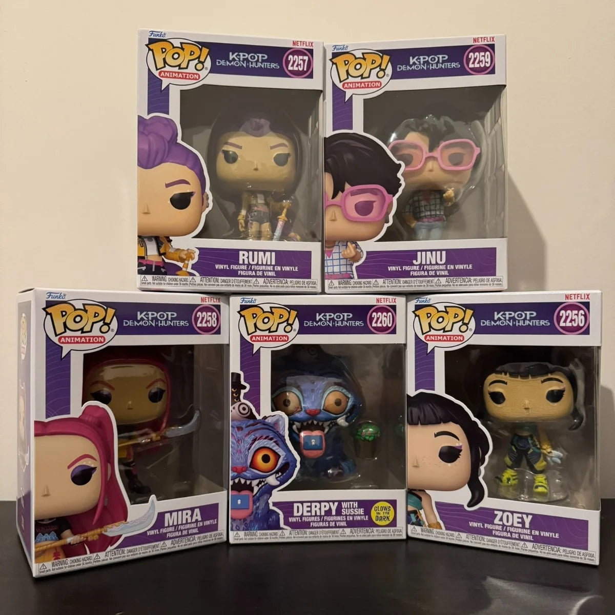KPop Demon Hunters: Derpy with Sussie (Glow)Figure Funko Pop! #2260 Official Authentic Limited Edition Figures KPop Fans Gift Toy