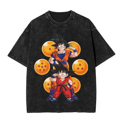 Dragon Ball: 2026 Master Roshi  Printed T-shirt Men's and Women's Washed T-shirt High Quality Vintage Cotton T-shirt Harajuku Tops