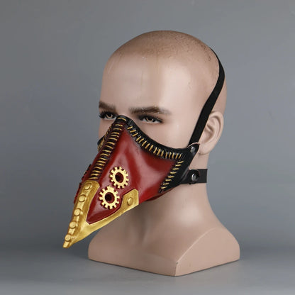 My Hero Academia: Overhaul Mask Cosplay Crow Mouth Chisaki Face Long Beak Gothic Helmet