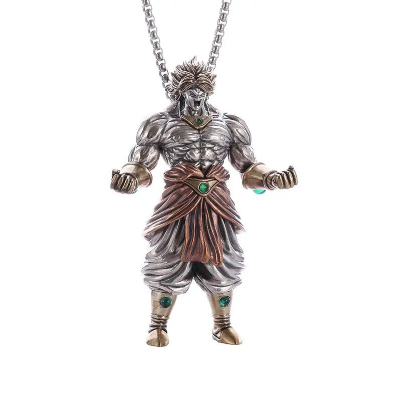 Dragon Ball Z: Super Saiyan Son Goku Alloy Electroplate Necklace Personality Pendant Hip Hop Sweater Chain Comic