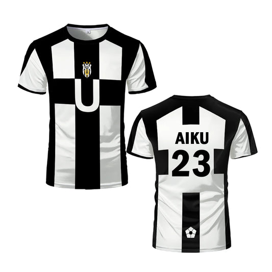 Blue Lock: Ubers Jerseys Summer Soccer T Shirts Cosplay Uniforms Barou Aiku T Shirt Unisex Street Wear Tops AIKU