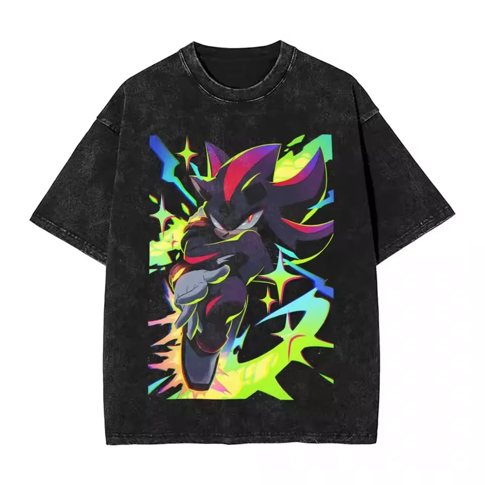 Sonic the Hedgehog: Shadow Cotton High Quality t shirt designer men t-shirts y2k streetwear manga unisex clothes