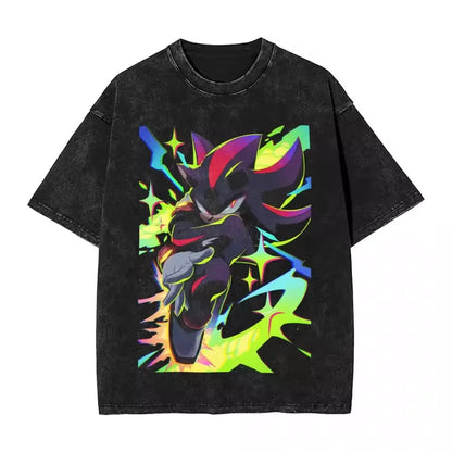 Sonic the Hedgehog: Shadow Cotton High Quality t shirt designer men t-shirts y2k streetwear manga unisex clothes
