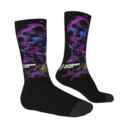 Solo Leveling: Sung jinwoo Shadow Monarch Socks,Leisure Beautiful printing Suitable for all seasons Dressing Gifts