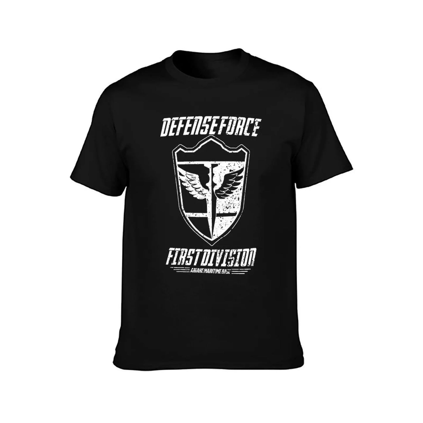 Kaiju No. 8: DIVISION FIRST KAIJU for t 8: T-Shirt shirt (WHITE/GRUNGE) FORCE No DEFENSE man
