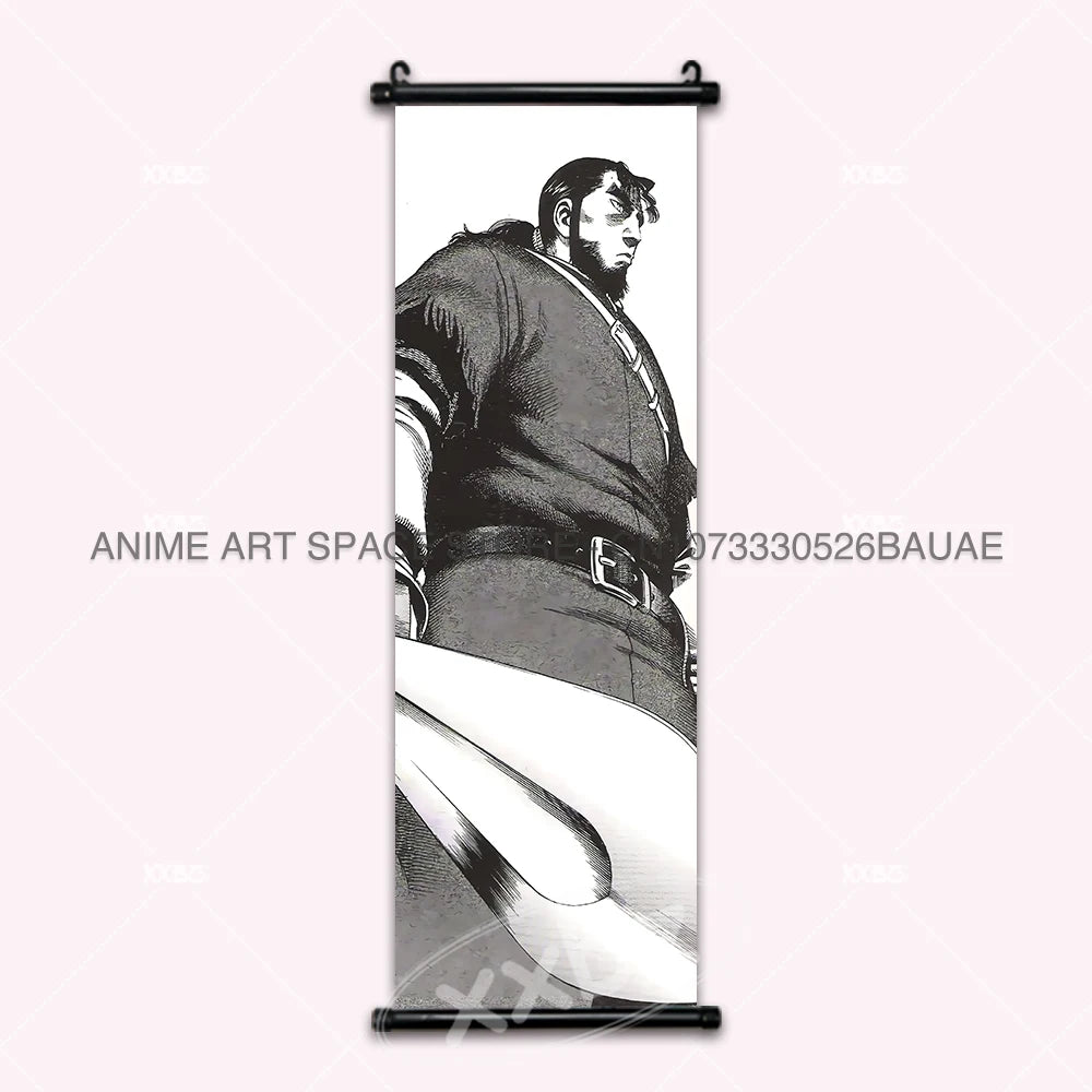 Vinland Saga: Hanging Painting Thorfinn Karlsefni Anime Decorative Poster Leif Ericson Room Decor Scroll Picture Cartoon Wall Art