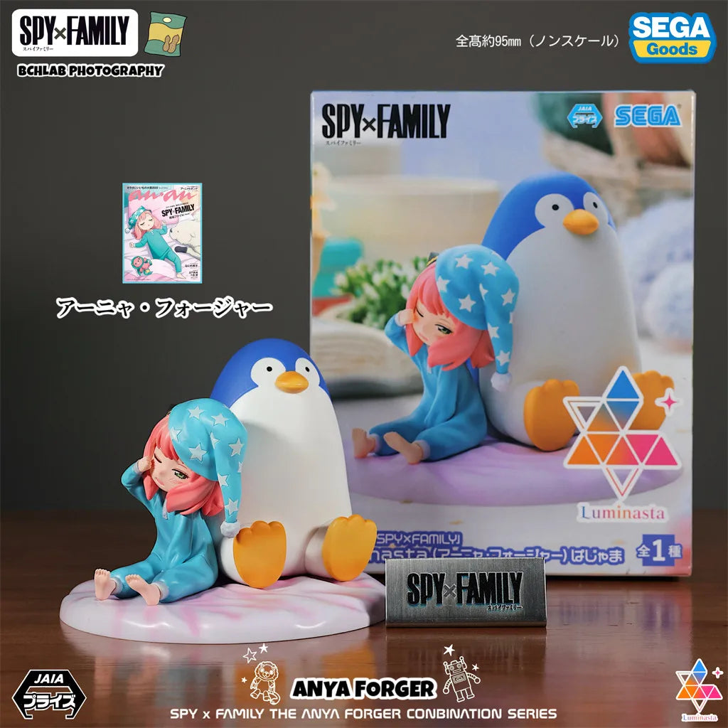 Spy x Family: Official SEGA Toy PM Series CODE White Movie Winter Outfit Statue Model Anya Yor Loid Forger Figure Anime Collectible