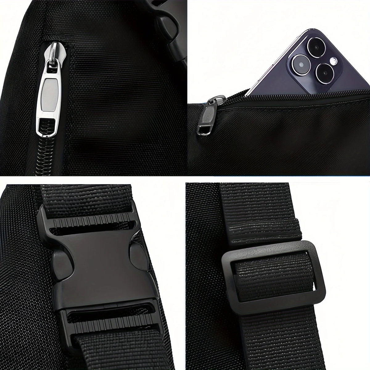 Ghost in the Shell: Major Motoko Kusanagi Cyberpunk Anime Jacket Stylish Waist Backpack Crossbody Chest Bag Street Casual Sporty