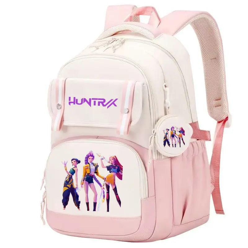 KPop Demon Hunters: Backpack Print Capacity Lightweight Daypack Schoolbag Girl Casual Travel Commute Bag