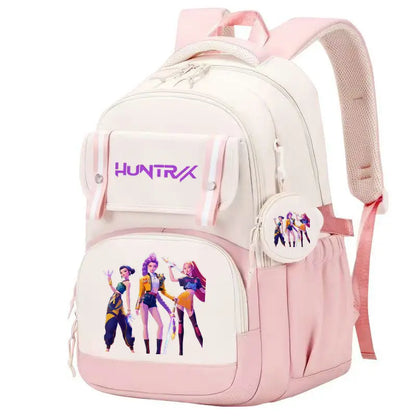 KPop Demon Hunters: Backpack Print Capacity Lightweight Daypack Schoolbag Girl Casual Travel Commute Bag