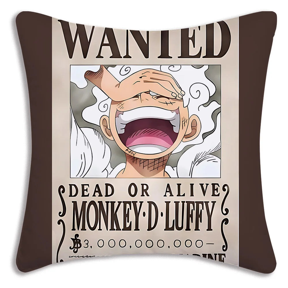 One Piece: Pillow Covers Sofa Decorative Home Double-sided Printing Short Plush Cute Cushion Cover