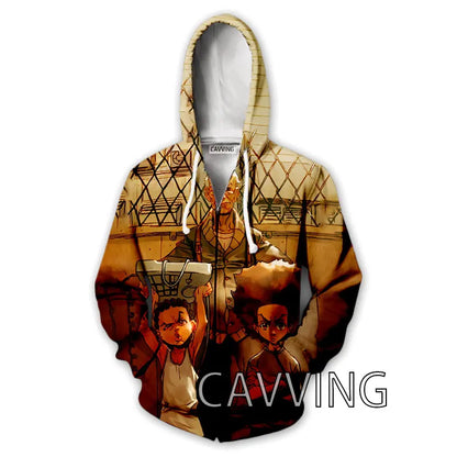 The Boondocks: New Fashion 3D Print   Zipper Hoodies Zip Up Hooded Sweatshirts Harajuku Hoodie Hip Hop Sweatshirts  H01