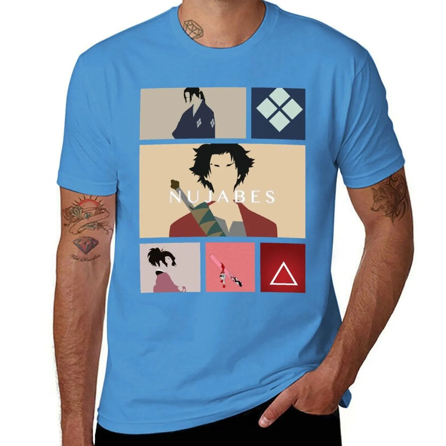 Samurai Champloo: T-Shirt plus sizes plus size tops sports fans quick-drying champion t shirts