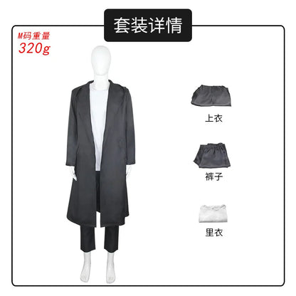 Solo Leveling: Seong Jin woo Cosplay Uniform Costume  Roleplay Coat Pants Outfits Halloween Carnival Party Disguise Suit