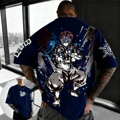 Demon Slayer: Anime Printed Men, Women T-shirt Casual Fashion Harajuku Style Street Wear Y2K