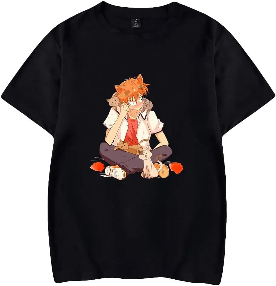 Fruits Basket: Oversized T-shirt Suitable for all seasons personality Clothes Streetwear Trendy Cotton Couples