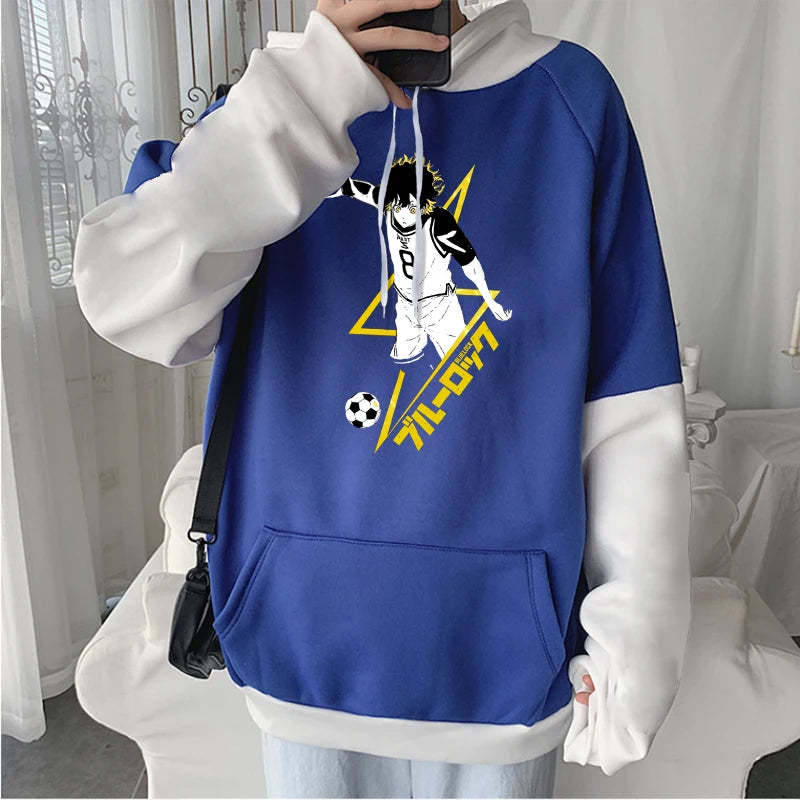 Blue Lock: Meguru Bachira Hoodie Men Women Loose Casual Pullover Sweatshirt Boys Girls Long Sleeves Streetwear Hoodies