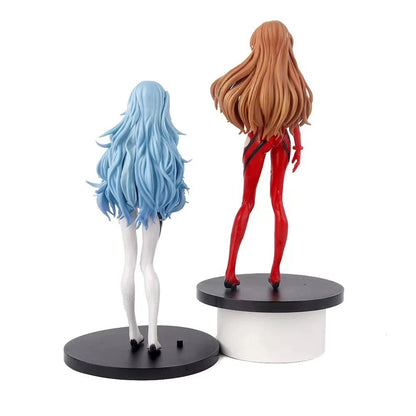 Genesis Evangelion: Anime Figure EVA Ayanami Rei Asuka Two-Dimensional Model Chassis Desktop Ornament Gift Doll Toys