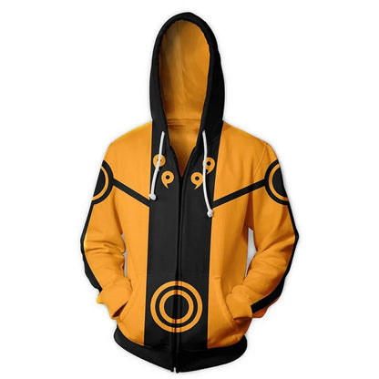 Naruto: Anie Zip Hoodie Jackets Cosplay Clothes Costumes Men Hoodies Sweatshirts Zipper Tops