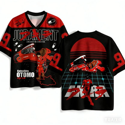 Akira: Retro Cosplay T-shirt Men's T-shirt Oversized 3D Printed Short-sleeved Family Unisex Children's Sports Shirt