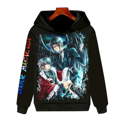 Black Butler: Long Sleeve Hoodie 3D Clothing Unisex Warmth Youth Fashion Sports Cartoon Anime Design Not Deformable