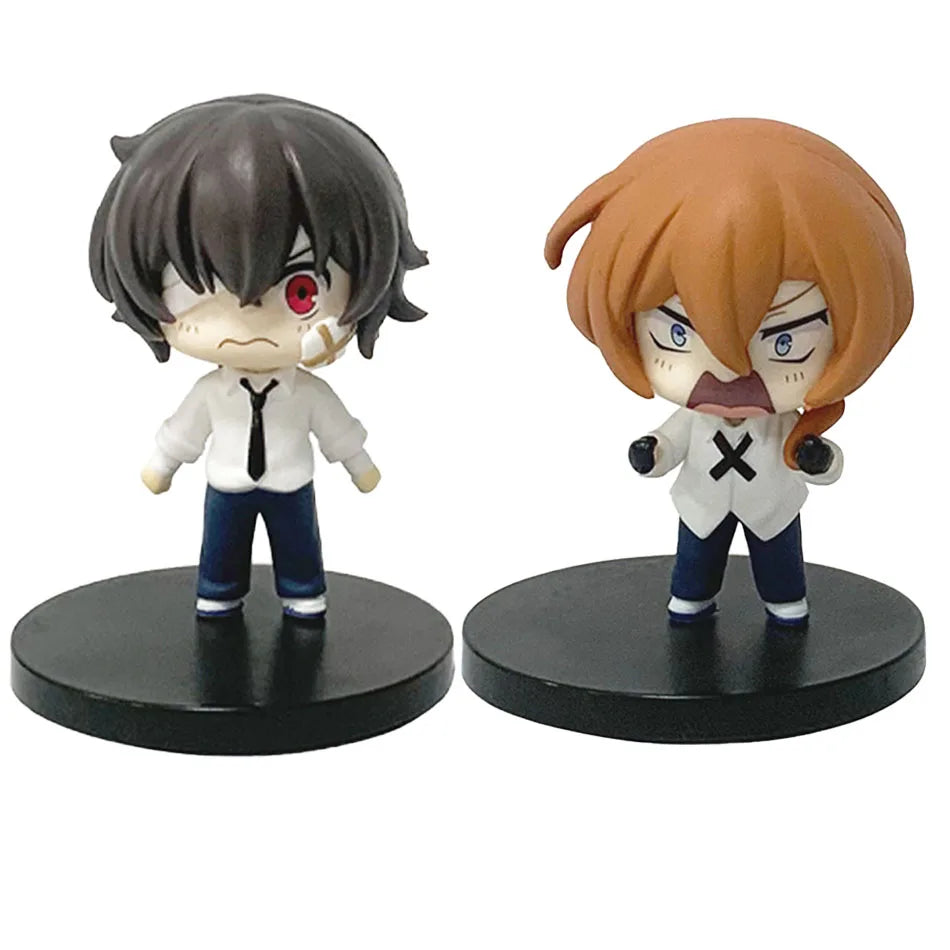 Bungo Stray Dogs:  7-22cm Dazai Osamu Noodles Press Figure Japanese Cartoon Figurines Collection Cute Toys