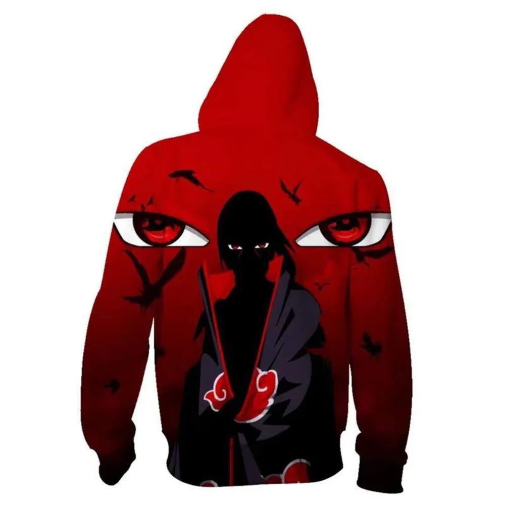 Naruto: Anie Zip Hoodie Jackets Cosplay Clothes Costumes Men Hoodies Sweatshirts Zipper Tops