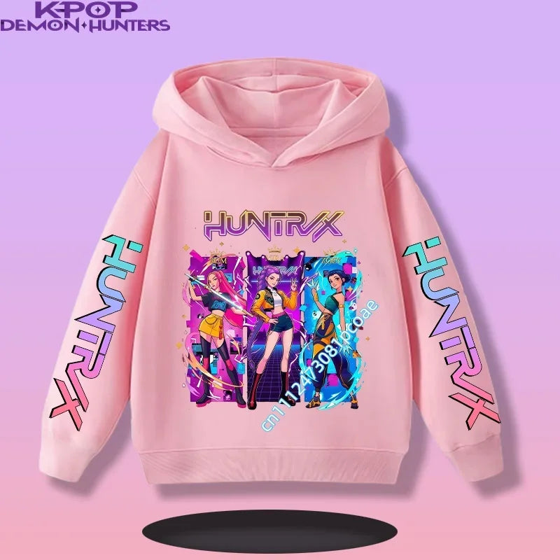KPop Demon Hunters:  Children's Sweatshirt Girls' Clothes Girls' Sweatshirt New Fall and Winter New Cute Fashion Hoodie