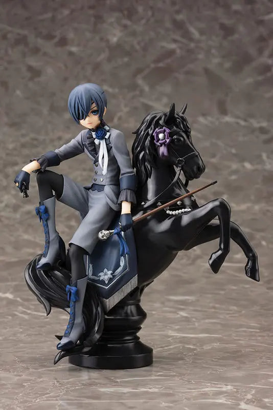 Black Butler: Ciel Phantomhive Sebastian Michaelis Anime Figure Model Statue Boys Collection Desktop Decoration Ornament Toy