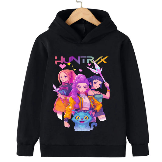 KPop Demon Hunters : Toddler Girl Clothes Demon Hunters Fashion Hoodie Clothes Child Girl Movie New Sweatshirts Casual Tops