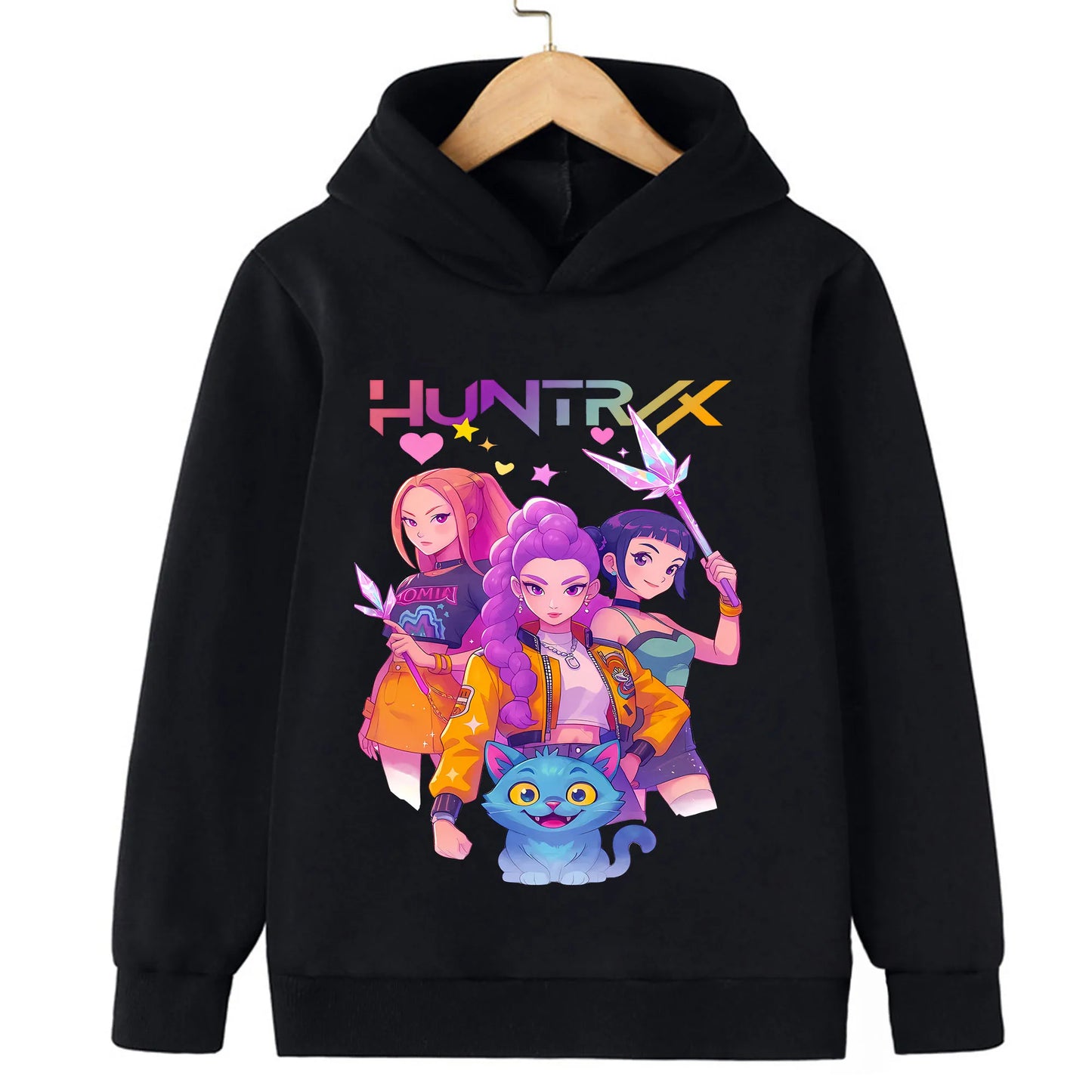KPop Demon Hunters : Toddler Girl Clothes Demon Hunters Fashion Hoodie Clothes Child Girl Movie New Sweatshirts Casual Tops