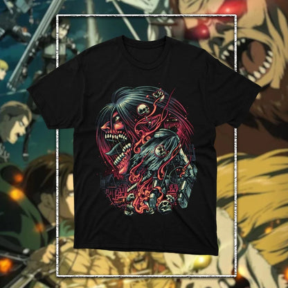 Attack on Titan: Graphic Printed T-shirt Men's and Women's T-shirt Men's Top Sports T-shirt 2026 Summer New