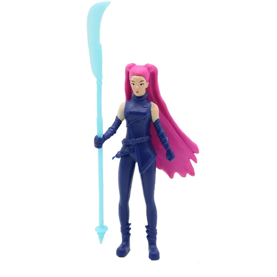 5pcs Anime Kpop Demon Hunters Derpys Tiger Ranimeumi Mira Zoey Sussy PVC Action Figure Toys  Anime Figurine Doll For Fans Gift