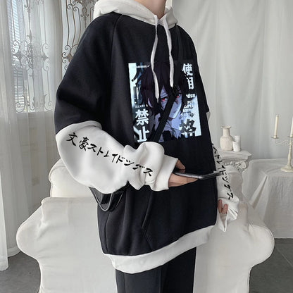 Bungo Stray Dogs: Hoodies Harajuku Aesthetic Bungou Stray Dogs Osamu Dazai Plus Size Sweatshirt