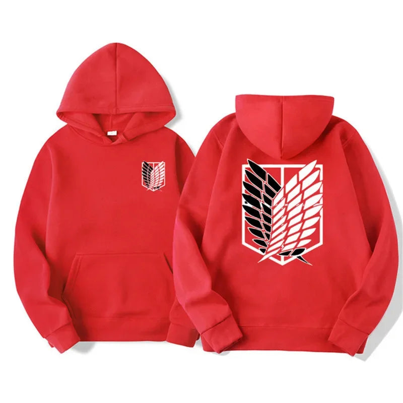 Attack on Titan: Men's Hoodies Anime Hoodies Men and Women Streetwear Pullover Harajuku Shingeki No Kyojin Hoodies Sweatshirt