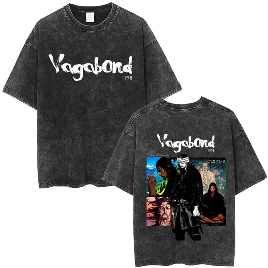 Vinland Saga :Thorfinn I Have No Enemies Vintage Washed T Shirt Men's Women Manga Casual Oversized T-shirts Male Streetwear