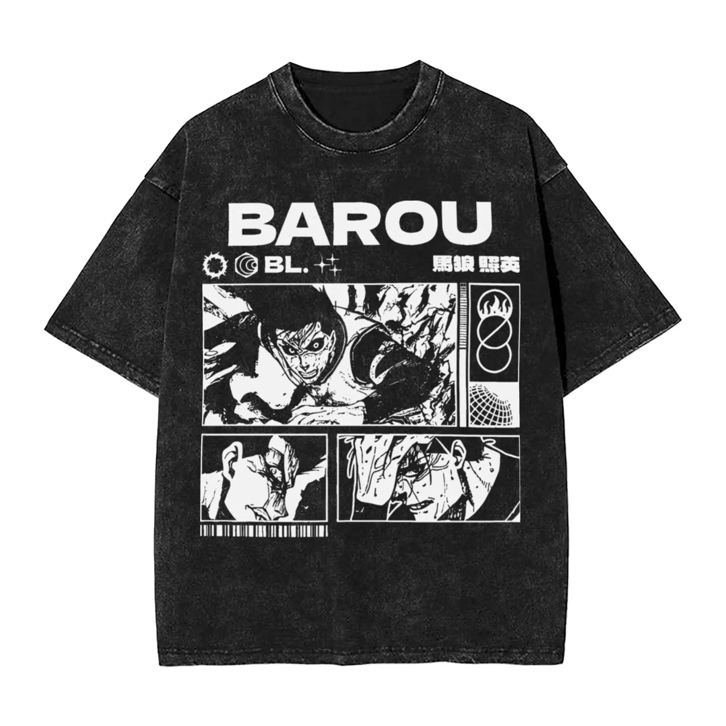 Blue Lock: ISAGI YOICHI T Shirt Printed Cotton Washed  Retro T-Shirts