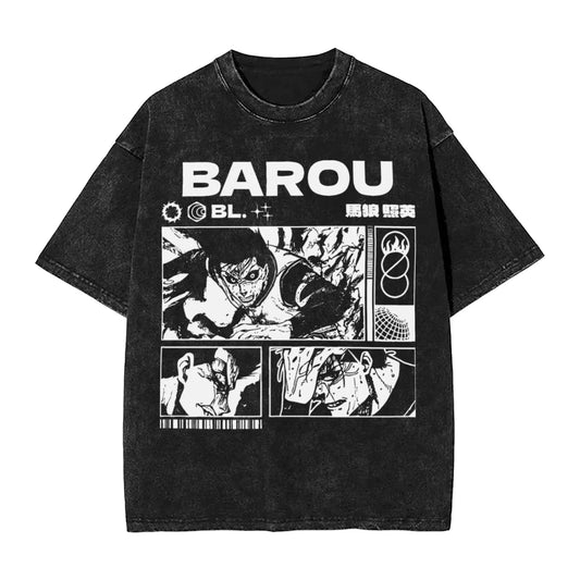 Blue Lock: ISAGI YOICHI T Shirt Printed Cotton Washed  Retro T-Shirts