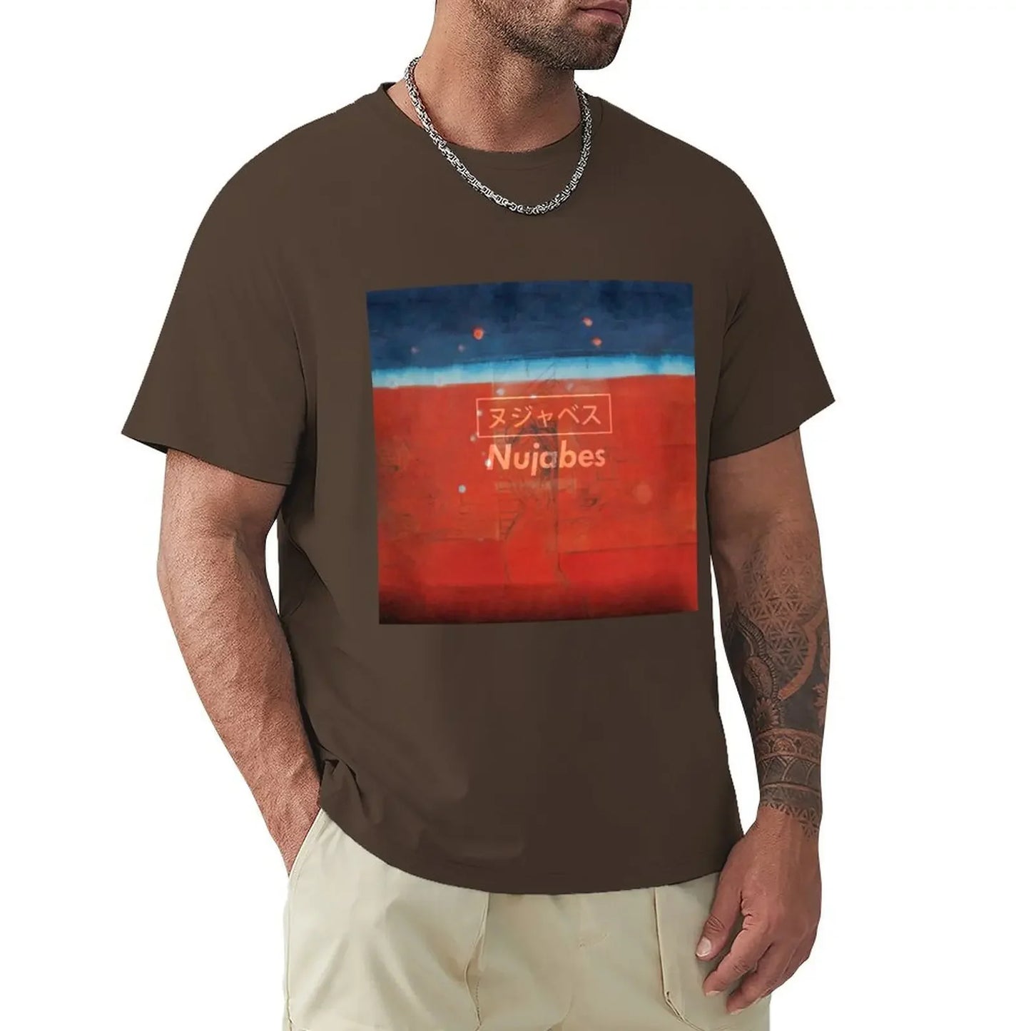 Samurai Champloo: Nujabes Modal Soul ヌジャベス T-Shirt Blouse custom shirt cotton graphic tees compression shirt men
